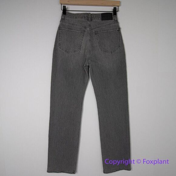 New! Madewell The '90s Straight Jean in Burwick Wash: Cross-Tab Edition, 26 - Picture 8 of 15